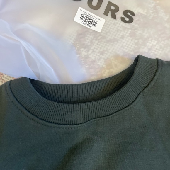 Men's green Crewneck sweatshirt HOURS - Picture 5 of 5